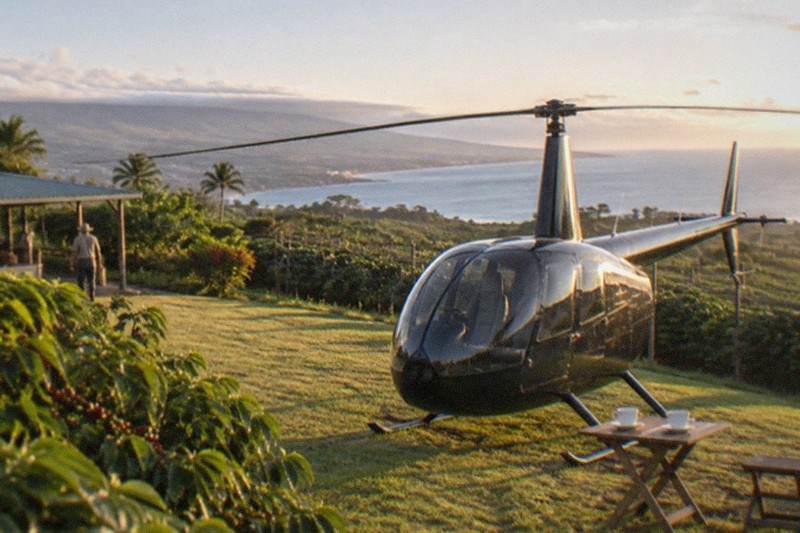 Kona Coffee Landing: Private Helicopter Tour